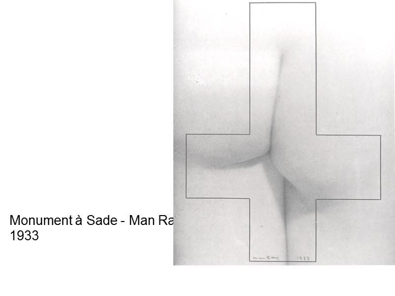 Monument à Sade - Man Ray 1933